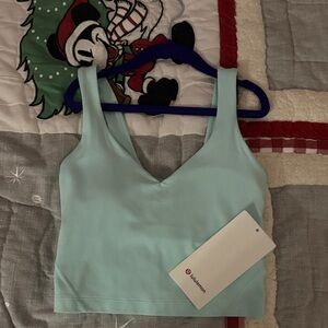 lululemon athletica Light Blue Crop Top